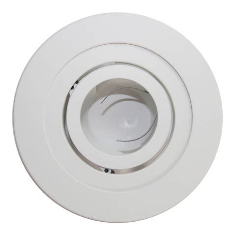 MR16 Recessed Lighting Trim 5 inch Adjustable Spot White Gimbal Ring T ...