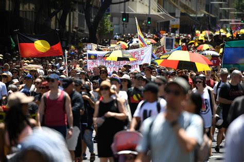 Thousands Protest Australia Day Legacy