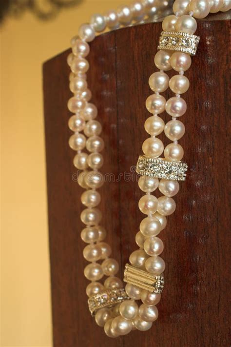 String of Pearls necklace stock image. Image of diamonds - 2768081