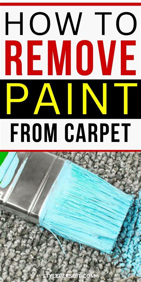 How To Get Paint Out Of Carpet Easily Fast