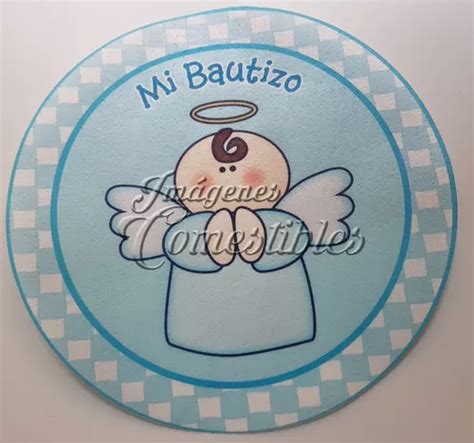 5 Obleas Comestibles De 20 Cm De Diámetro Bautizo Niño en venta en