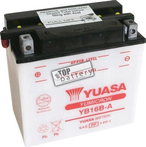 Motobaterie Yuasa Yb B A V Ah Topbattery Cz