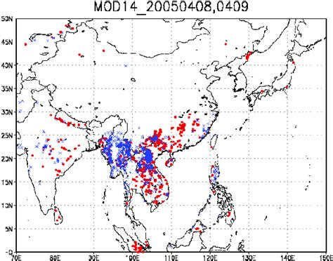 A The Annual Variation Of Active Fire Detections From Terra Modis