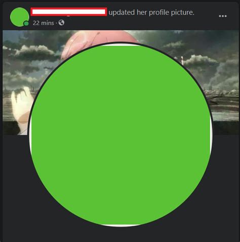 What's up with all-green profile pictures on Facebook? : r/OutOfTheLoop