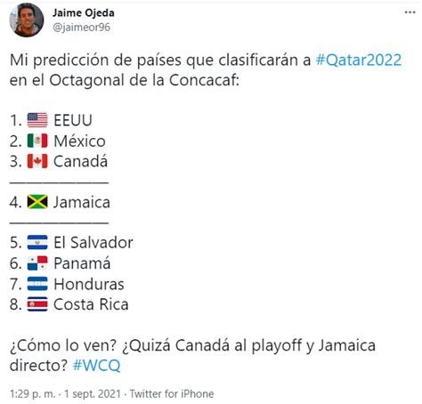 La predicción que da a Estados Unidos ganándole las Eliminatorias