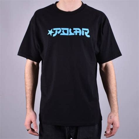 Polar Skateboards Star Skate T Shirt Black Skate Clothing From Native Skate Store Uk