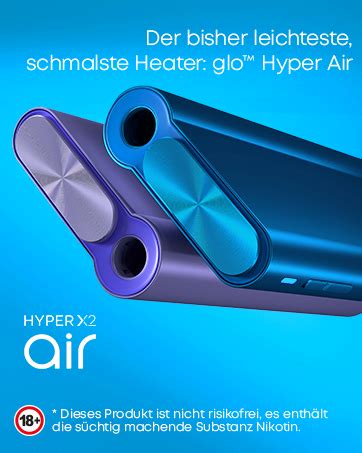 Glo Hyper X Air Tabakerhitzer Elektrischer Tabak Heater F R