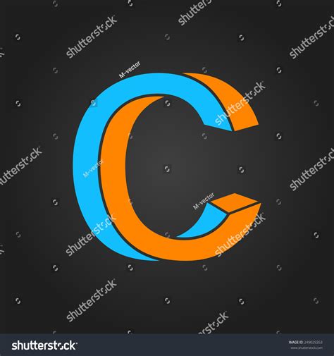 Graphic Decorative Design Alphabet Letter C Stock Vector Royalty Free 249029263 Shutterstock