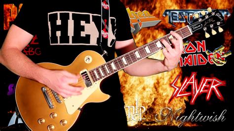 Top 100 Greatest Metal Guitar Riffs Youtube