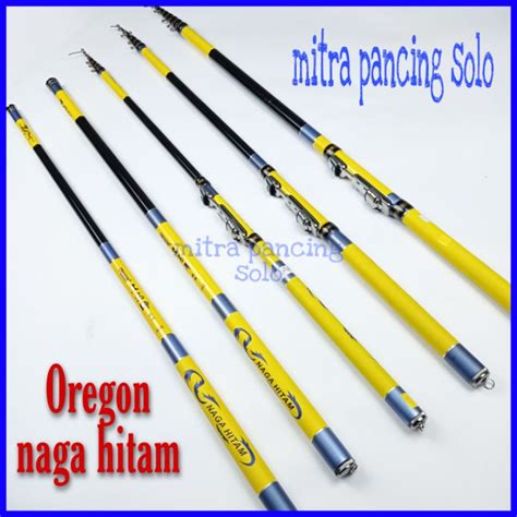 Jual Joran Tegek Oregon Naga Hitam Set Kolong Carbon Murah