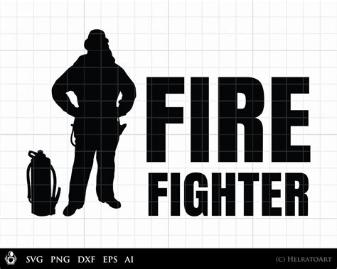 Firefighter Svg Fire Department First Responder Fireman Svg