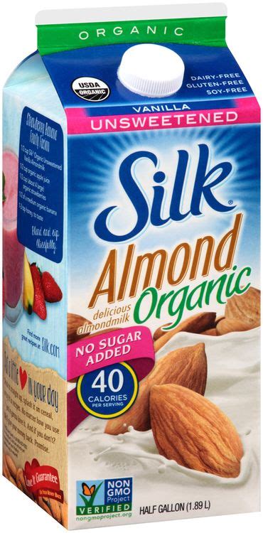 Silk® Organic Vanilla Unsweetened Almond Milk 0.5 gal. Carton Reviews 2020