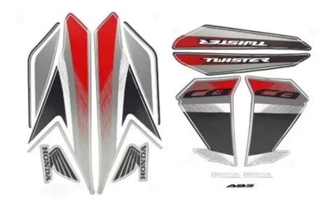 Faixa Adesiva Kit Completo Honda Cb Twister 250 2018 Prata