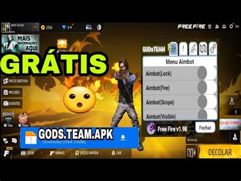 novo mod menu entrando ranqueada free fire hack grátis como baixar e