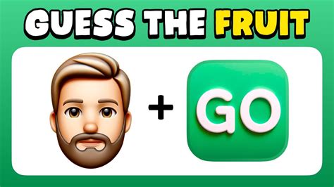 Guess The Fruit By Emoji Levels Emoji Challenge Youtube