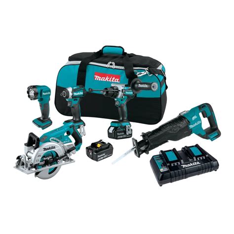 Makita XT507PT 18V LXT Lithium Ion Brushless Cordless 5 Piece Combo Kit