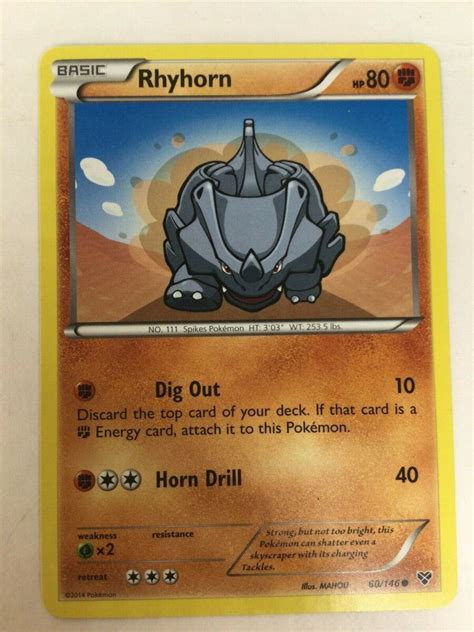 Rhyhorn Evolution Card