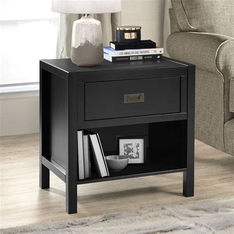 Solid Wood Nightstand With Drawers At Patricia Dunn Blog