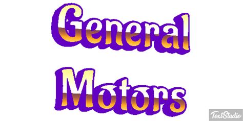 General Motors Brand Animated  Logo Designs