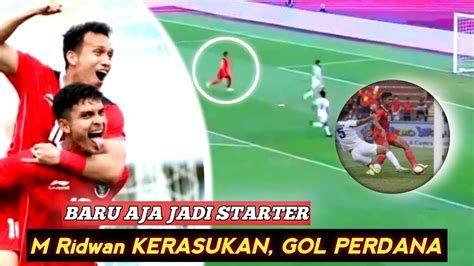 Baru Menjadi Starter Lihatlah Muhammad Ridwan Cetak Gol Vs Filipina