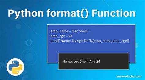 Python Format Function Various Examples Of Python Format Function