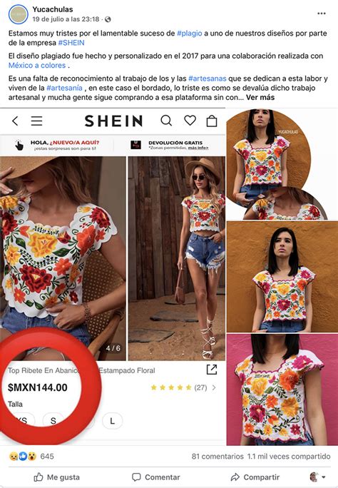 Denuncia M Xico A Shein Por Plagio Textil