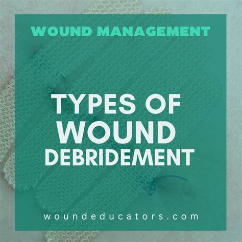 Types Of Wound Debridement Debridement Methods Woundeducators