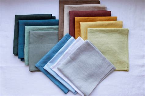 Custom Linen Napkins Bulk Cloth Cocktail Wedding Napkins Set - Etsy