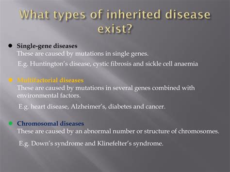 PPT - Section 5b – inherited diseases PowerPoint Presentation, free download - ID:2664671