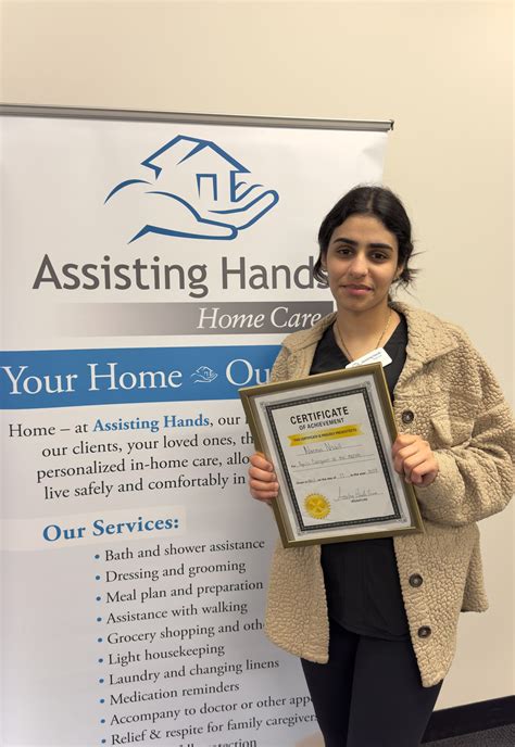 April Caregiver Of The Month Narmin Assisting Hands