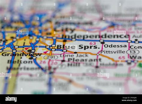 Blue springs missouri map hi-res stock photography and images - Alamy