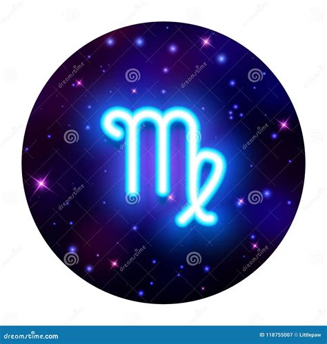 Virgo Zodiac Sign Horoscope Symbol Vector Illustration Stock Vector