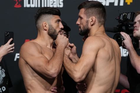 Ufc Vegas Weigh In Tsarukyan Vs Gamrot Weigh In Results