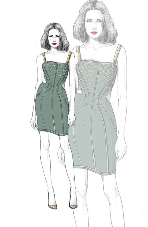 Hourglass Illustration Fashion Design Fashion Illustration Fashion Design Sketches