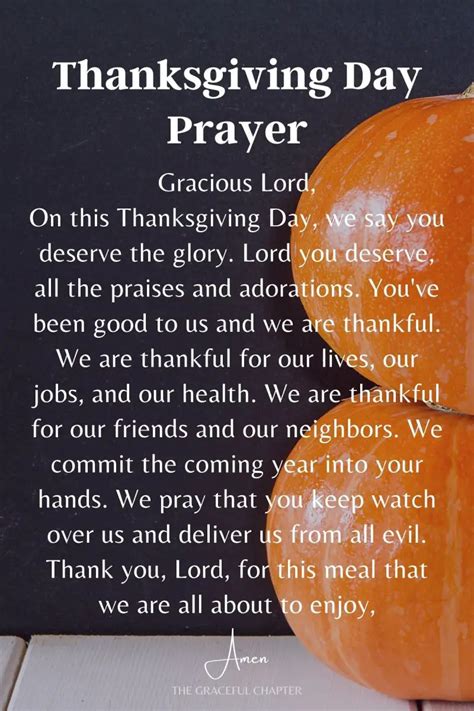 Best Thanksgiving Dinner Prayers The Graceful Chapter