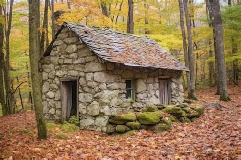 Premium Ai Image Primitive Stone House Professional Photography Ai