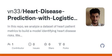 Github Vn33 Heart Disease Prediction With Logistic Regression In