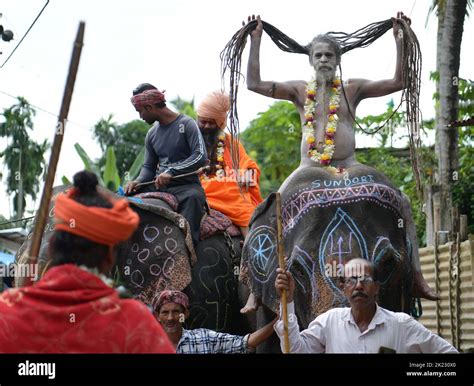 Naga Sadhus Naked Yogis Perform Different Religious Practices During