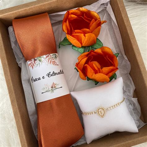 Kit Padrinhos De Casamento Terracota Elo Produtos Especiais