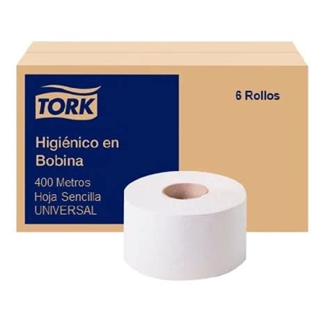 Higienico Tork Universal Jumbo Roll 400 Mts Hoja Simple Blanco 6 1 GEDIS