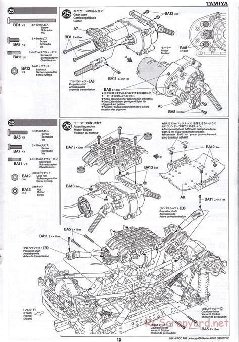 Tamiya Manual Mercedes Benz Unimog Series U Cr