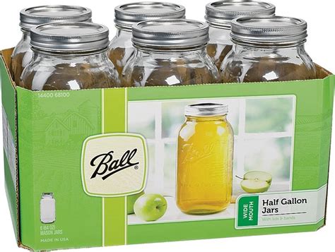 Ball 68100 Mason Jar 64 Oz Capacity Glass