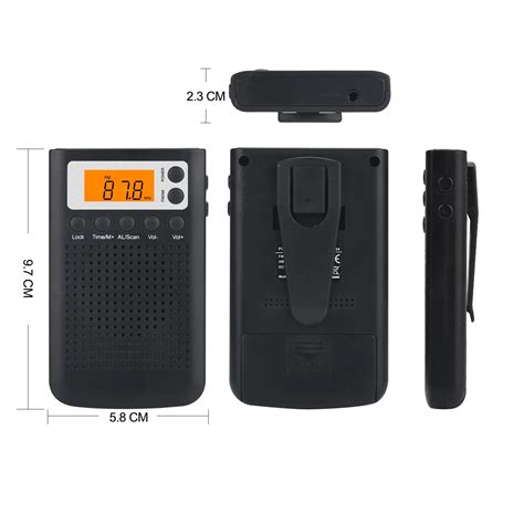 Mini Radio de poche Portable AM FM double bande stéréo récepteur