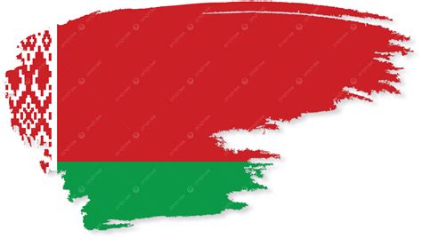 Bandeira Da Bielorrússia Clipart De Traçado De Pincel Fundo