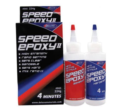 Deluxe Materials Speed Epoxy Ii 4 Min 224g Azaerosports