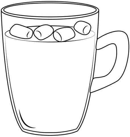 Coloriages De Chocolat Chaud