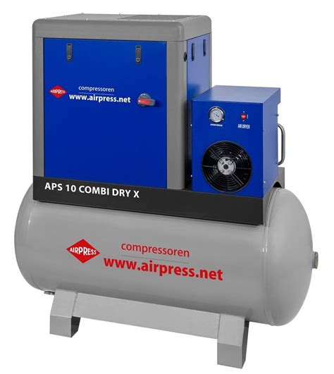 Airpress Kompresor śrubowy 10 bar 10 KM 920 l min 500 l APS 10 Combi