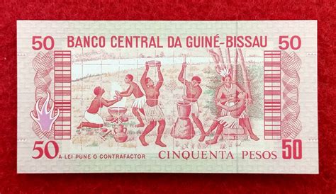 Guinea Bissau Pesos Pansau Na Isna Banknote Sns Coins