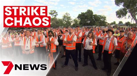 Commuter Chaos Across Adelaide As Hundreds Of Bus Drivers Strike