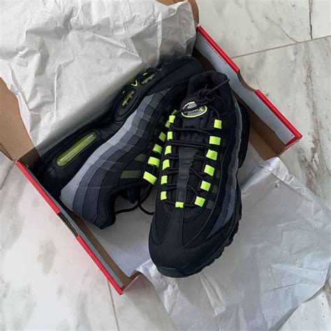 Air max 95 neon green and black UK size 10 brand new - Depop